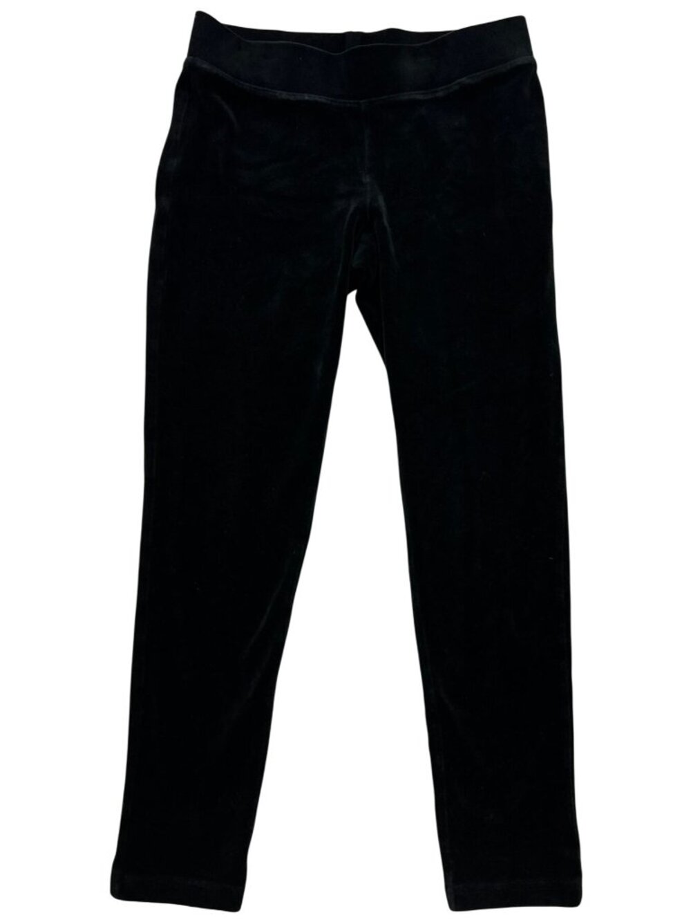 Talbots Women's Velvet Pull On Skinny Leggings Stretch Size Sp Black Solid